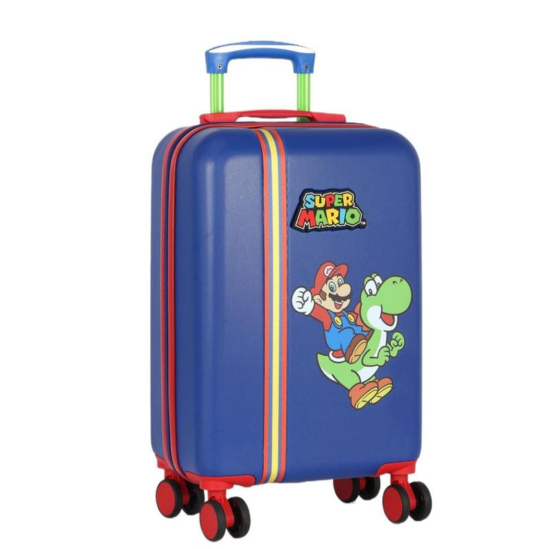 Mala de Bordo Infantil Viagens Super Mario Yoshi Rodas Dupla